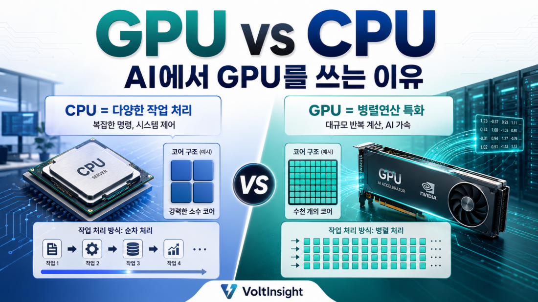 GPU란? CPU와 차이부터 AI에서 GPU를 사용하는 이유까지 쉽게 정리